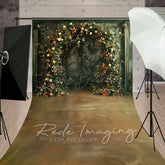 Lofaris Greenery Floral Arch Green Retro Wall Sweep Backdrop